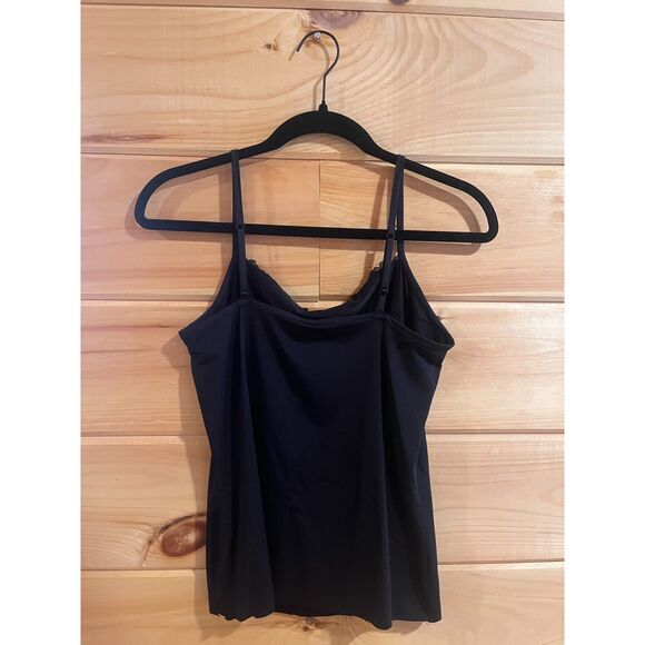 Black Cami with Lace Detailing on Chest - Picture 3 of 4